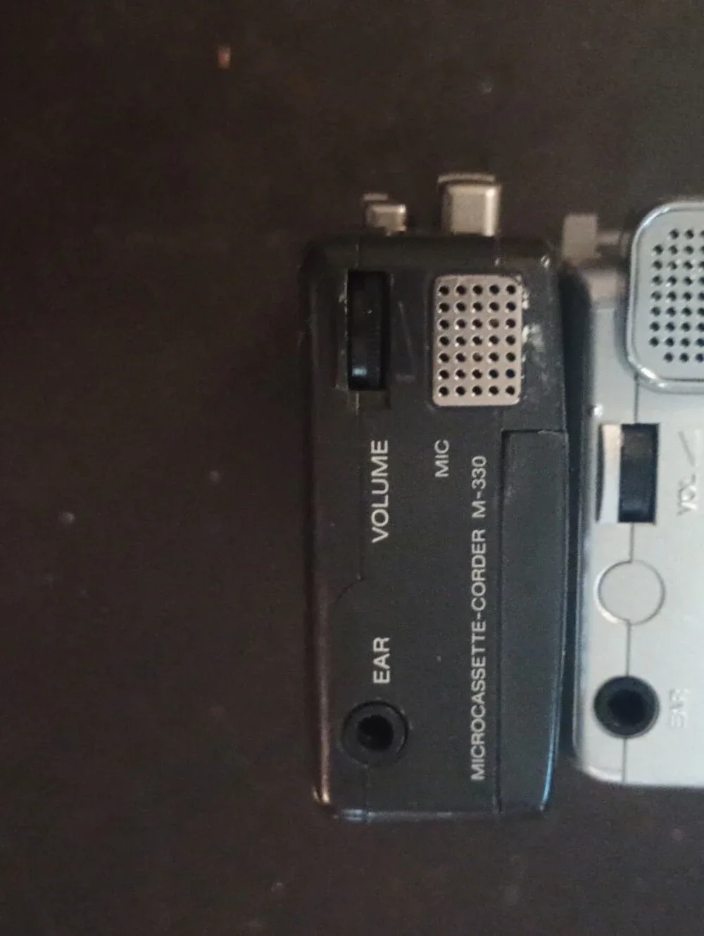 Sony Microcassette Recorders - Silver and Black Duo